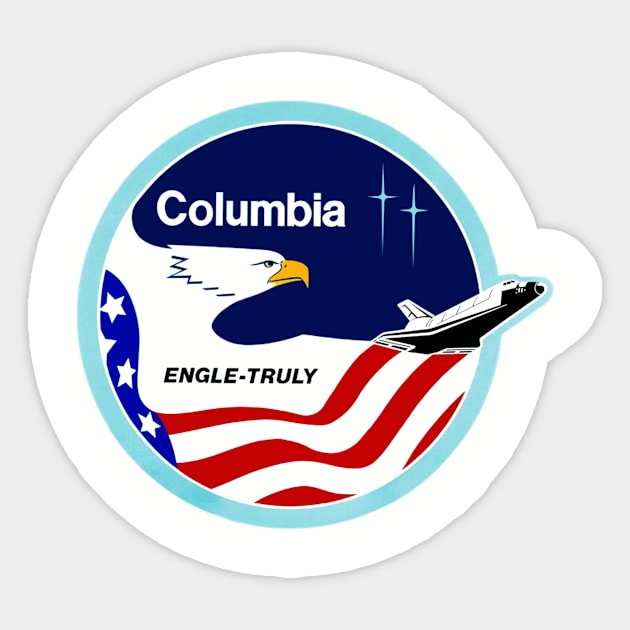 STS-2 Mission Patch Sticker by Spacestuffplus